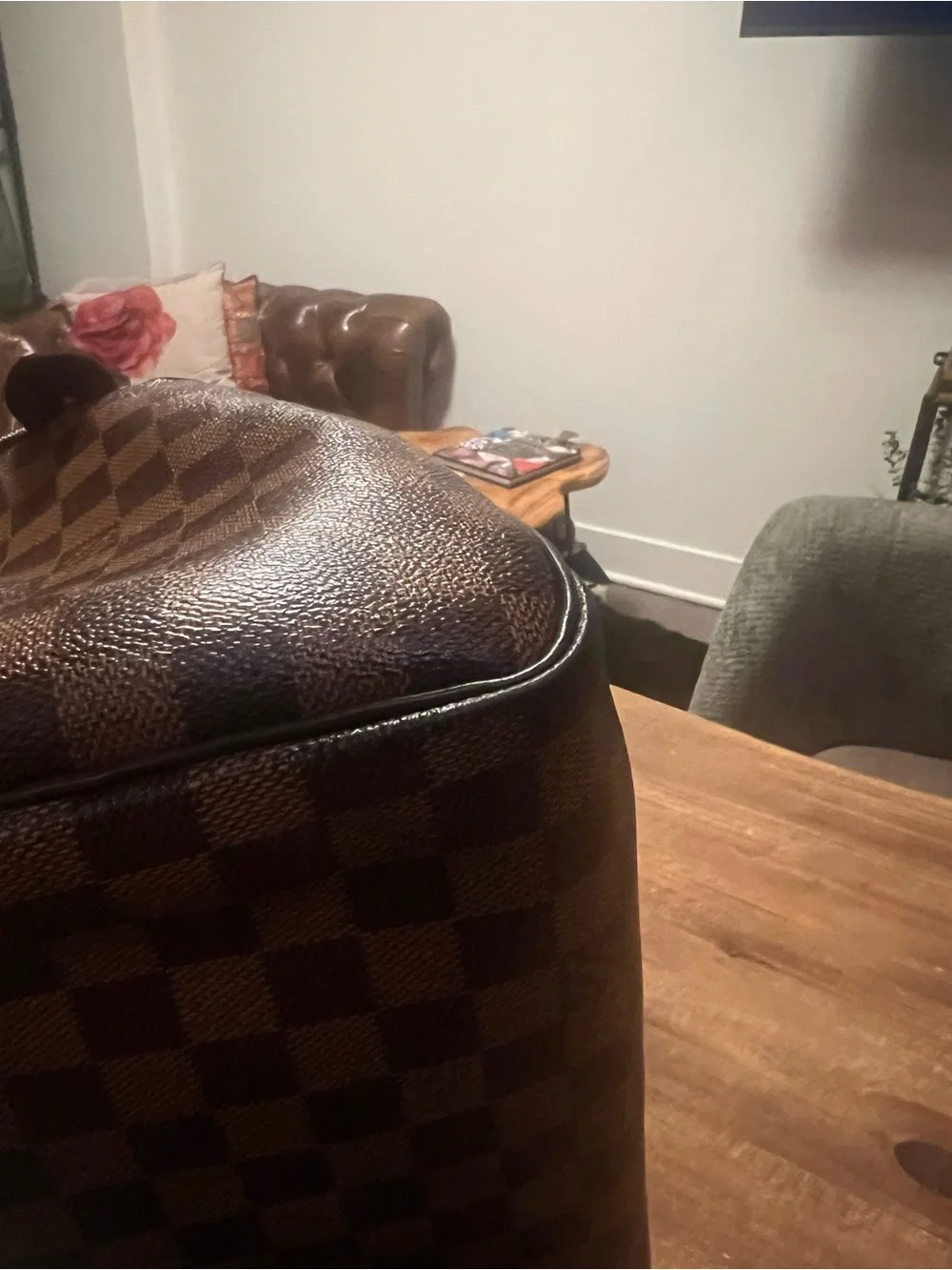 Louis Vuitton Vintage Damier Ebene  30  handbag